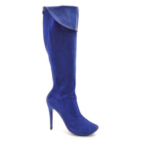Walter Steiger Cobalt Stiletto Over the Knee Boots 40 - Picture 4 of 7